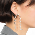 Boules Métalliques Mono Earring