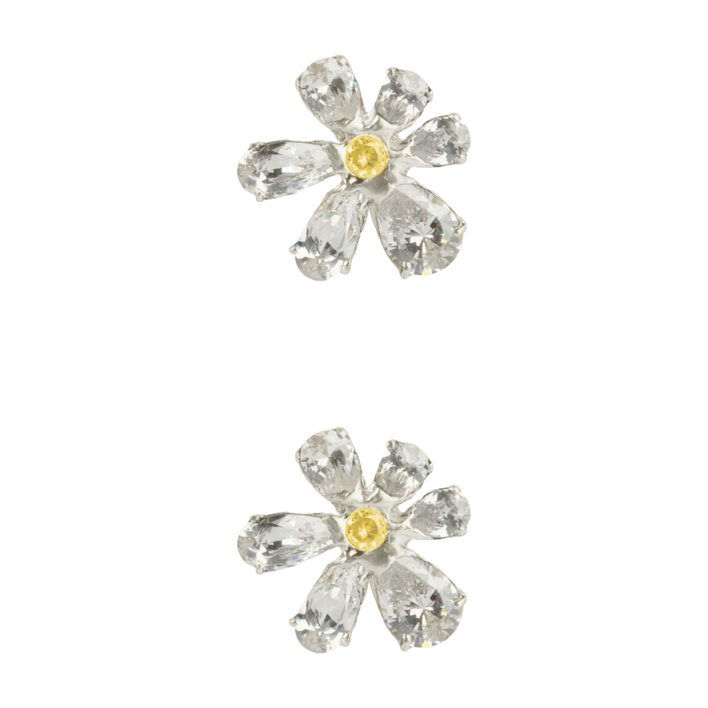 Crystal Fleur Earrings