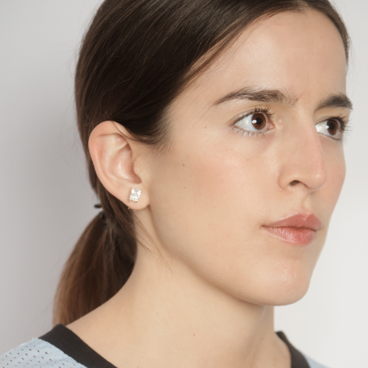 Duo Facetté Studs Earrings