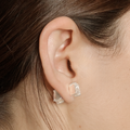 Duo Facetté Studs Earrings