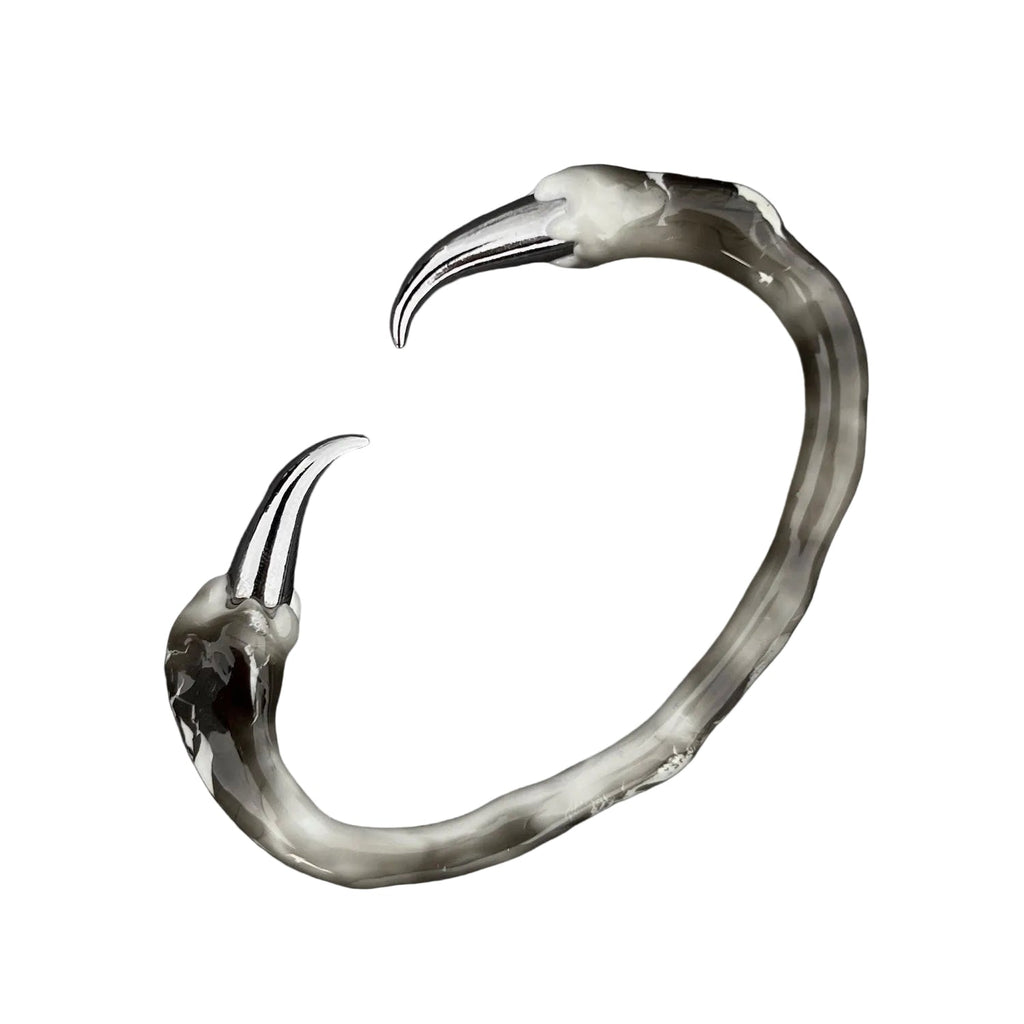 White Bracelet with Spikes