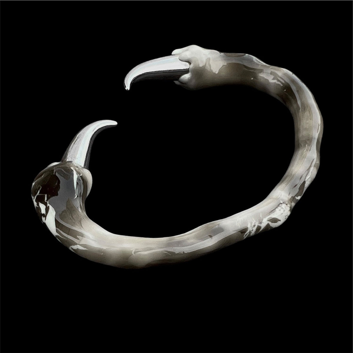 White Bracelet with Spikes