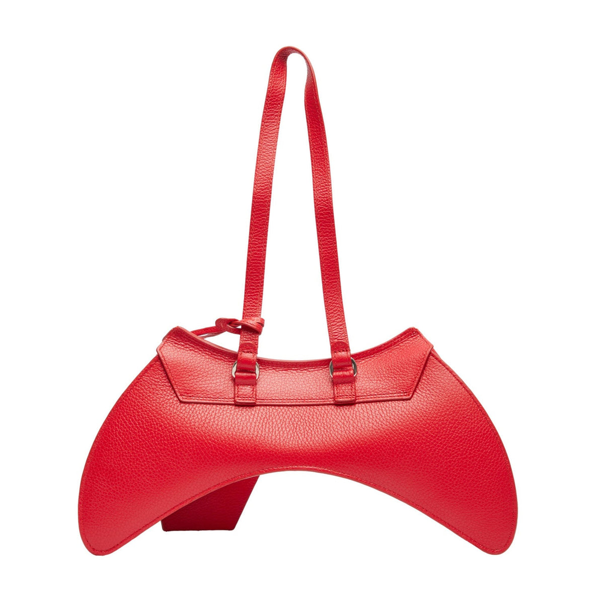 Dead Stock Leather Manette Hand Bag, Red
