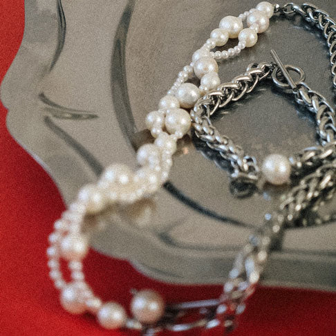 Chain And Pearl Necklace
