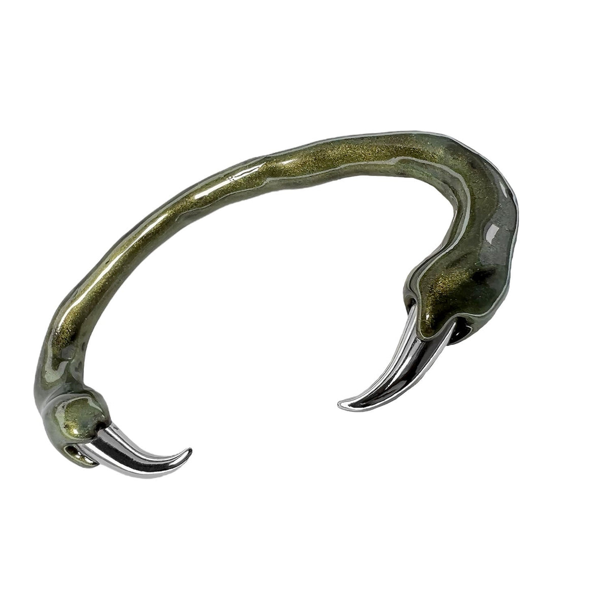 Green Bracelet with Spikes