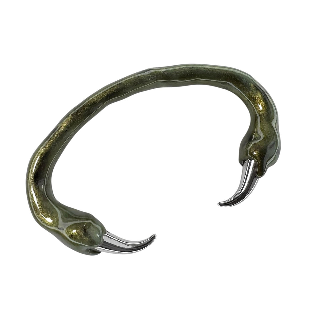 Green Bracelet with Spikes