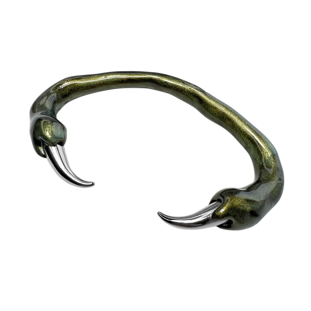 Green Bracelet with Spikes