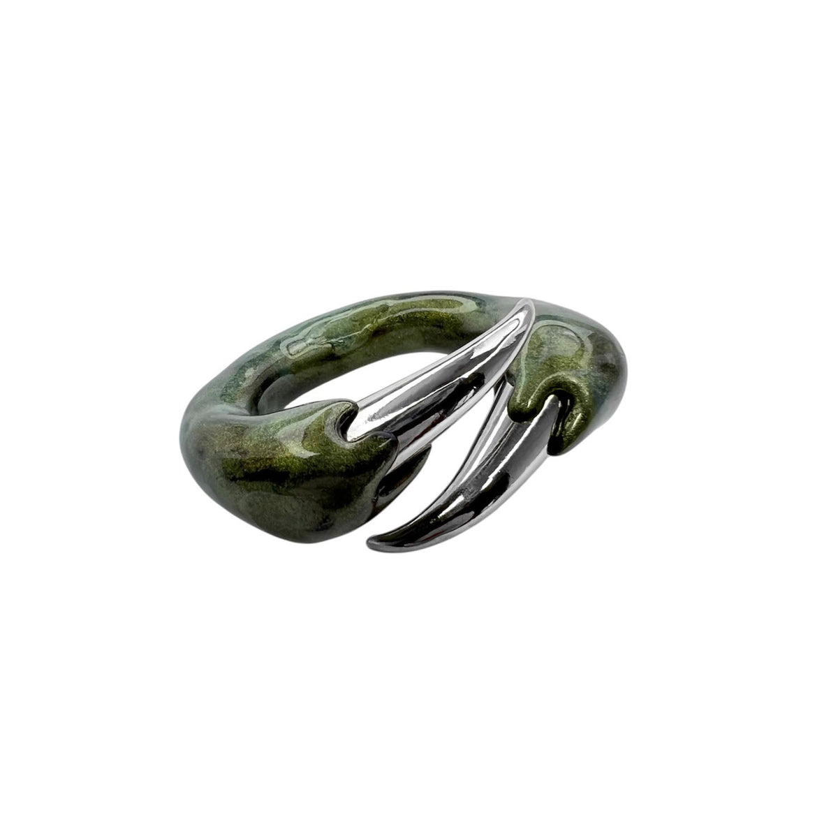 Green Ring with Spikes