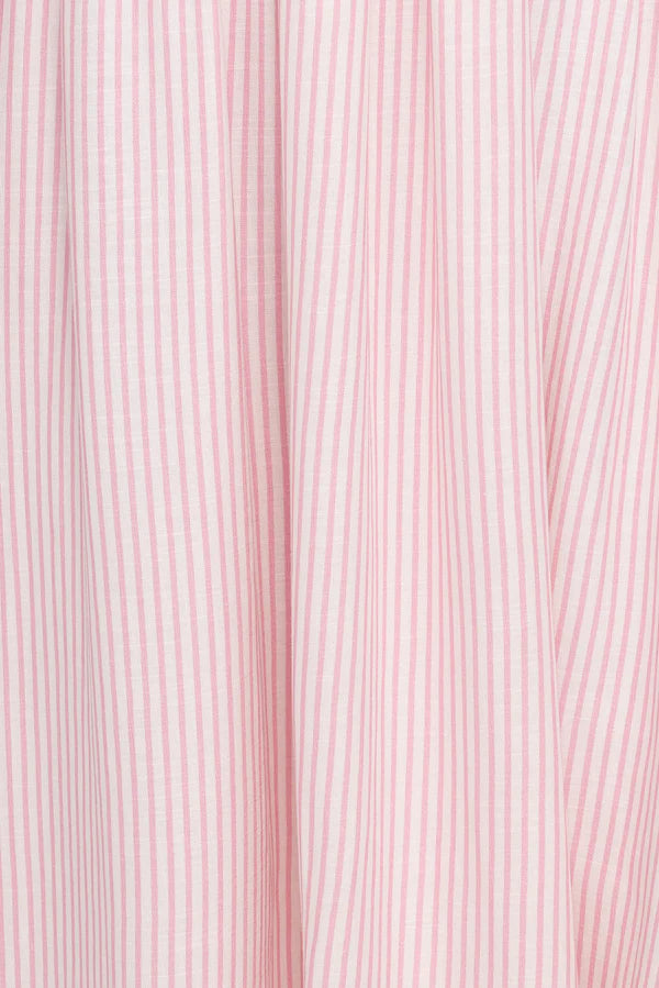 Brittany Maxi Dress – Pink Stripe Linen Blend Maxi Dress