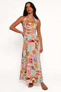 Kiera Midi Dress – Summer Haze Halter Neck Midi Dress