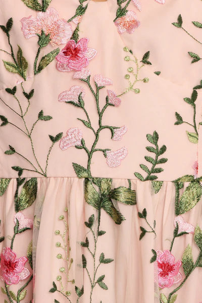 Mirabel Midi Dress – Multi Floral Sweetheart Neck Midi Dress