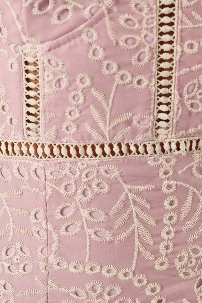 Novella Midi Dress – Pink Lace Sweetheart Midi Dress