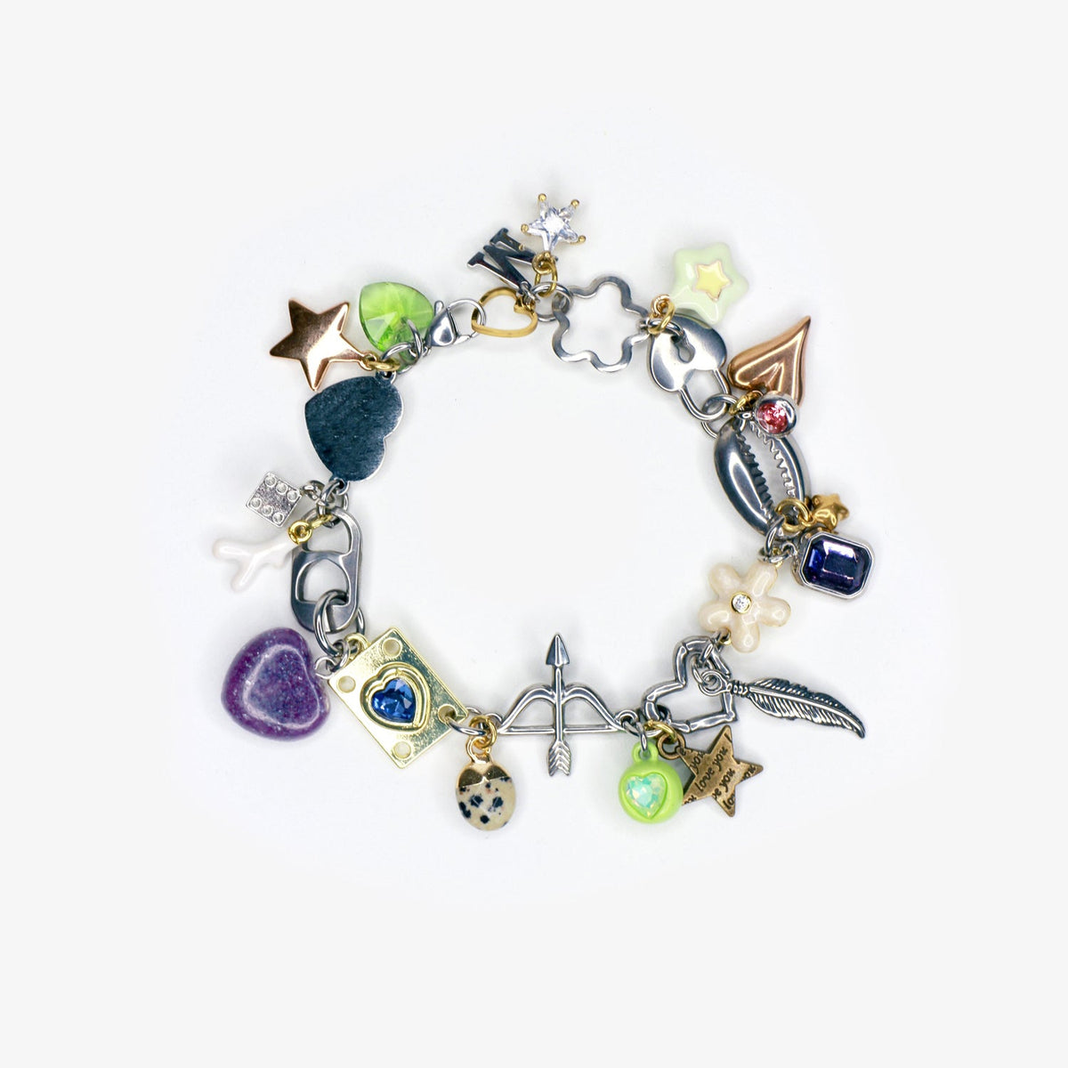 Rosy Charm Bracelet